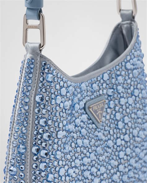 prada cleo satin bag with crystals price|Prada cleo hobo shoulder bag.